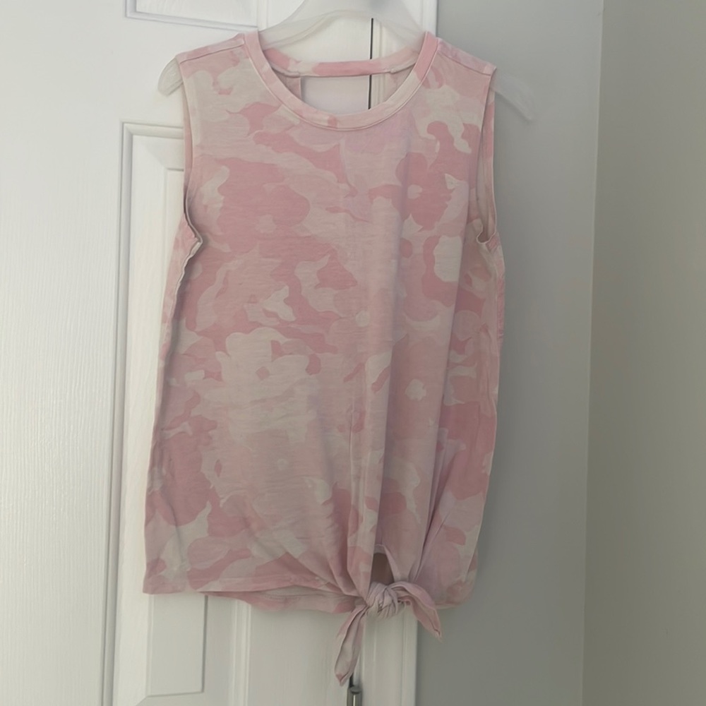 Girls Pink Camo Top from Old Navy